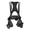 Super Anchor Safety Large - Gray Frame/Silver Webbing All-Pakka Harness with Tool Bag Combo. (Not for Fall Protection 6351-GSL